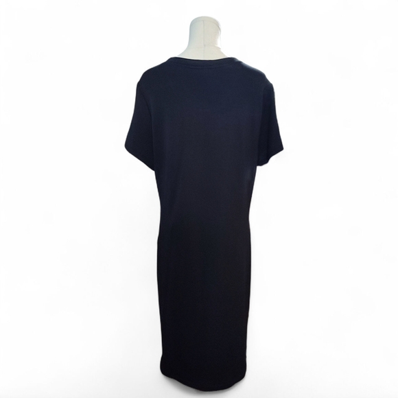 Calvin Klein Casual Midi Dress Womens Size Large/ Black - Picture 5 of 9